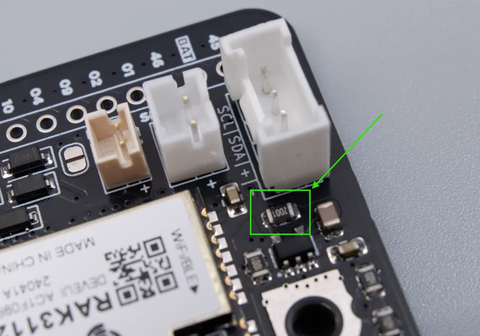 Charge-set resistor R2 on the PROG pin of the TP4054 charger on the Cubicore Devboard