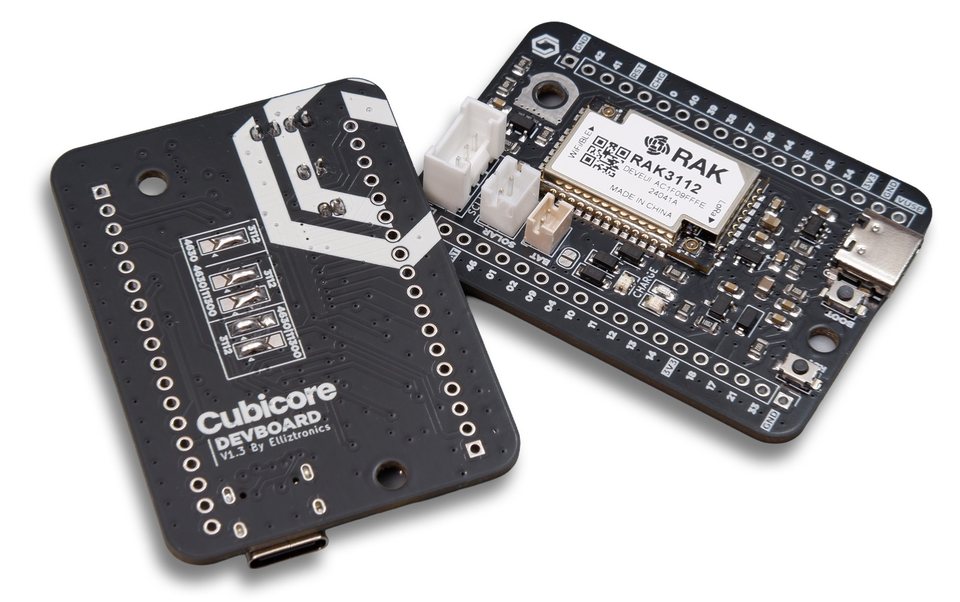 Cubicore Devboard, assembled front and back view